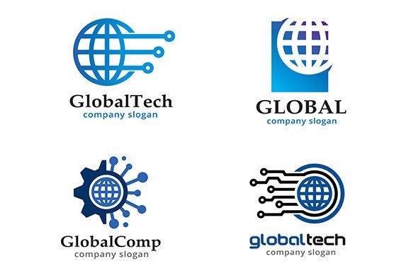 4 Global Logo Template Design: A Versatile Tool for Modern Branding