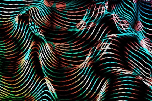 Abstract Colorful Wave Dot Background 91
