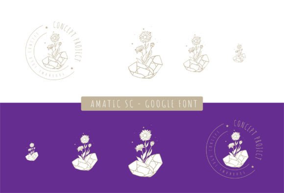 Daisy Logo Line Logo Template