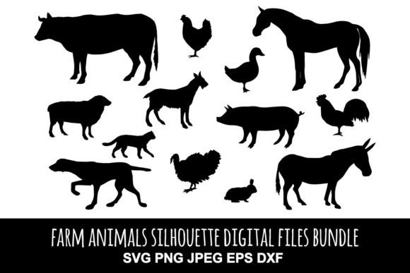 Domestic Animals Silhouette Set: A Versatile Resource for Creative and Professional Projects