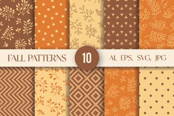 Fall Seamless Patterns - 1