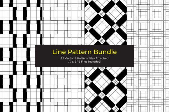 Seamless Line Pattern Bundle-2: A Versatile Tool for Designers