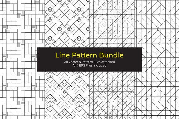 Seamless Line Pattern Bundle-6: A Versatile Tool for Creative Projects