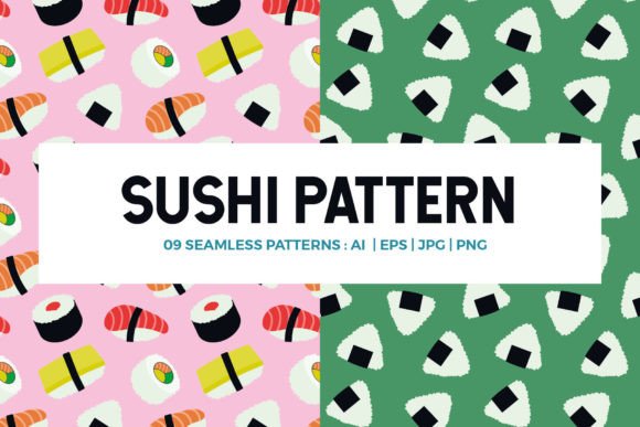 Sushi Seamless Pattern: A Versatile Design Asset for Creative Projects